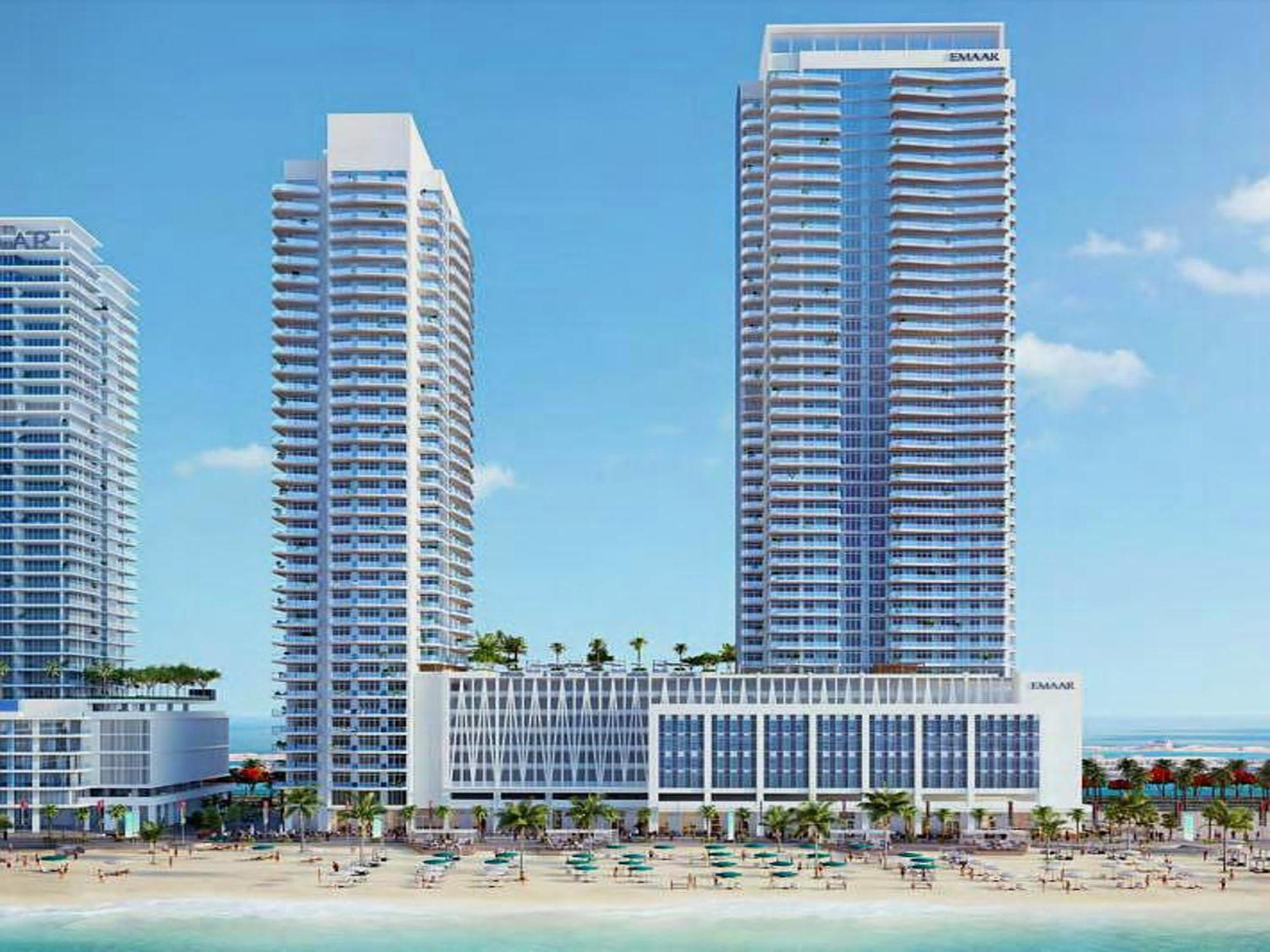 Ultra Luxury Emaar Beachfront - Private Beach And Pool Apartment ดูไบ ภายนอก รูปภาพ